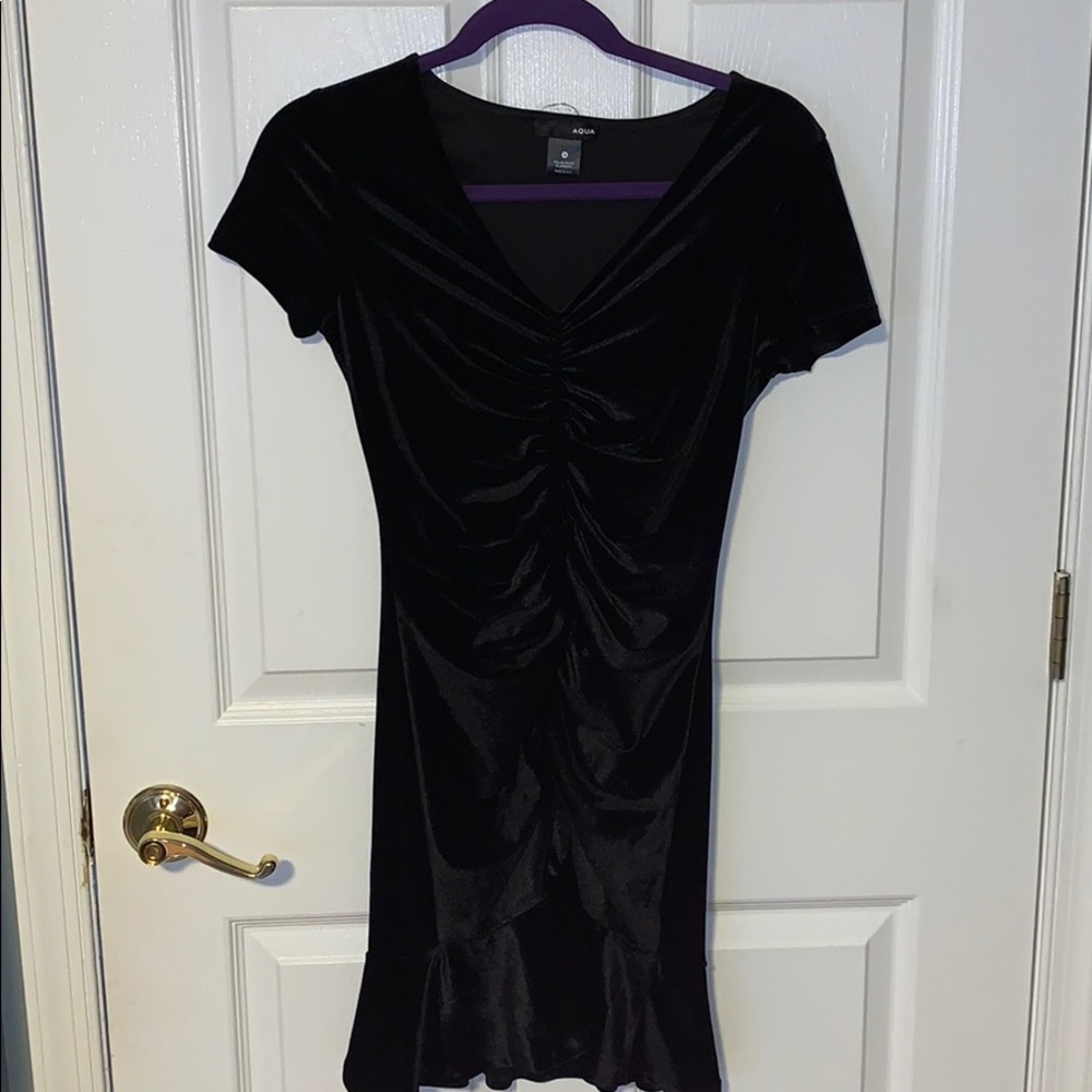 black velvet dress